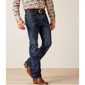 Ariat Denim M1 Vintage Paul Straight Leg Blue Jeans Men size 33/32